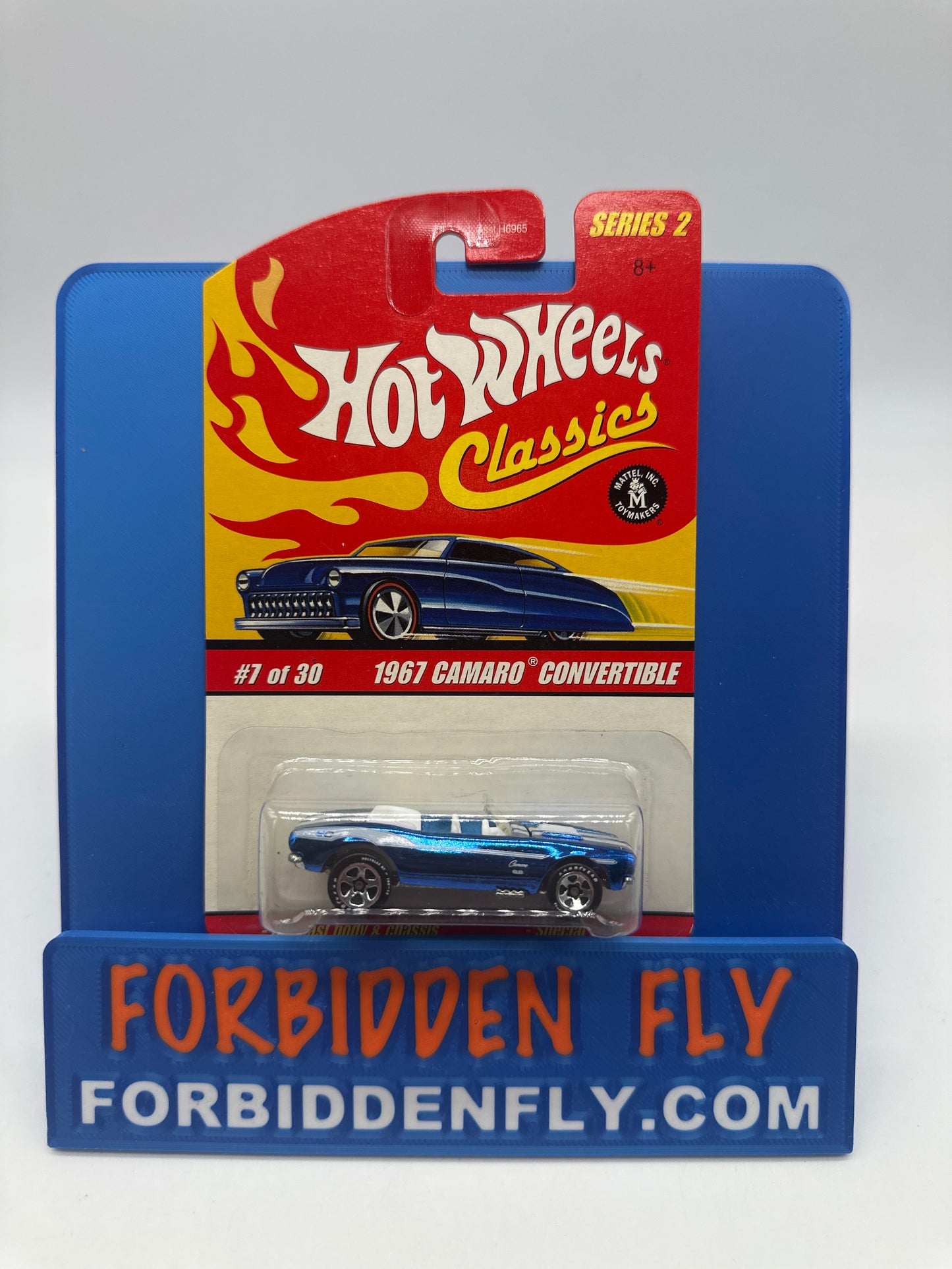 Hot Wheels Classics - Series 2 #7 of 30 - Blue 1967 Camaro Convertible