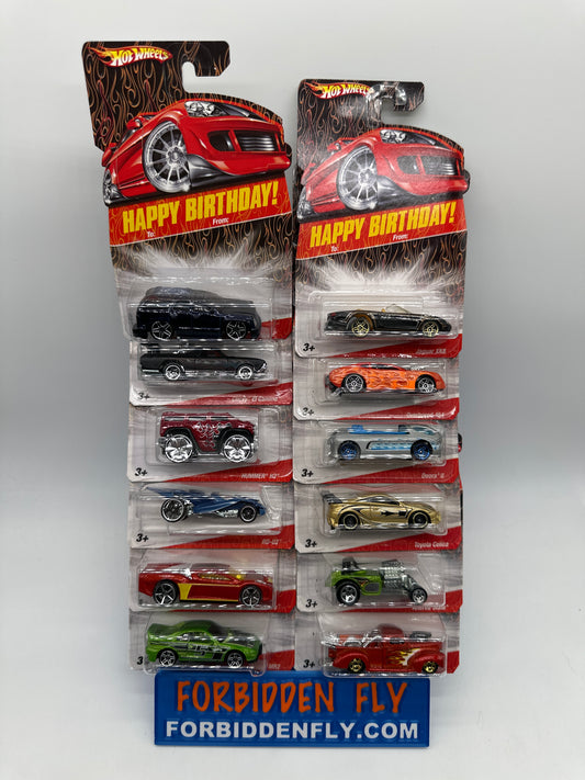 Hot Wheels - 2008 Happy Birthday Series - Complete Set of 12