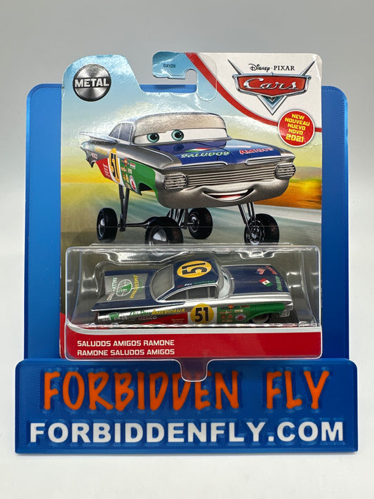 Disney Pixar Cars Movie - Metal Logo Card Release - Saludos Amigos Ramone