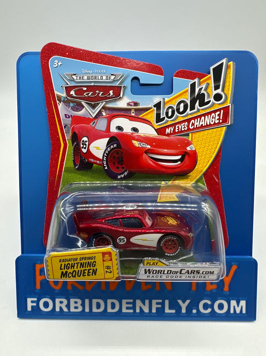 Disney Pixar Cars Movie - World of Cars - Eye Changing Radiator Springs Lightning McQueen