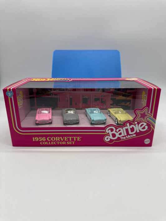 Hot Wheels - RLC Red Line Club 2023 Release - 1956 Barbie Corvette Collector Set 4 Pack