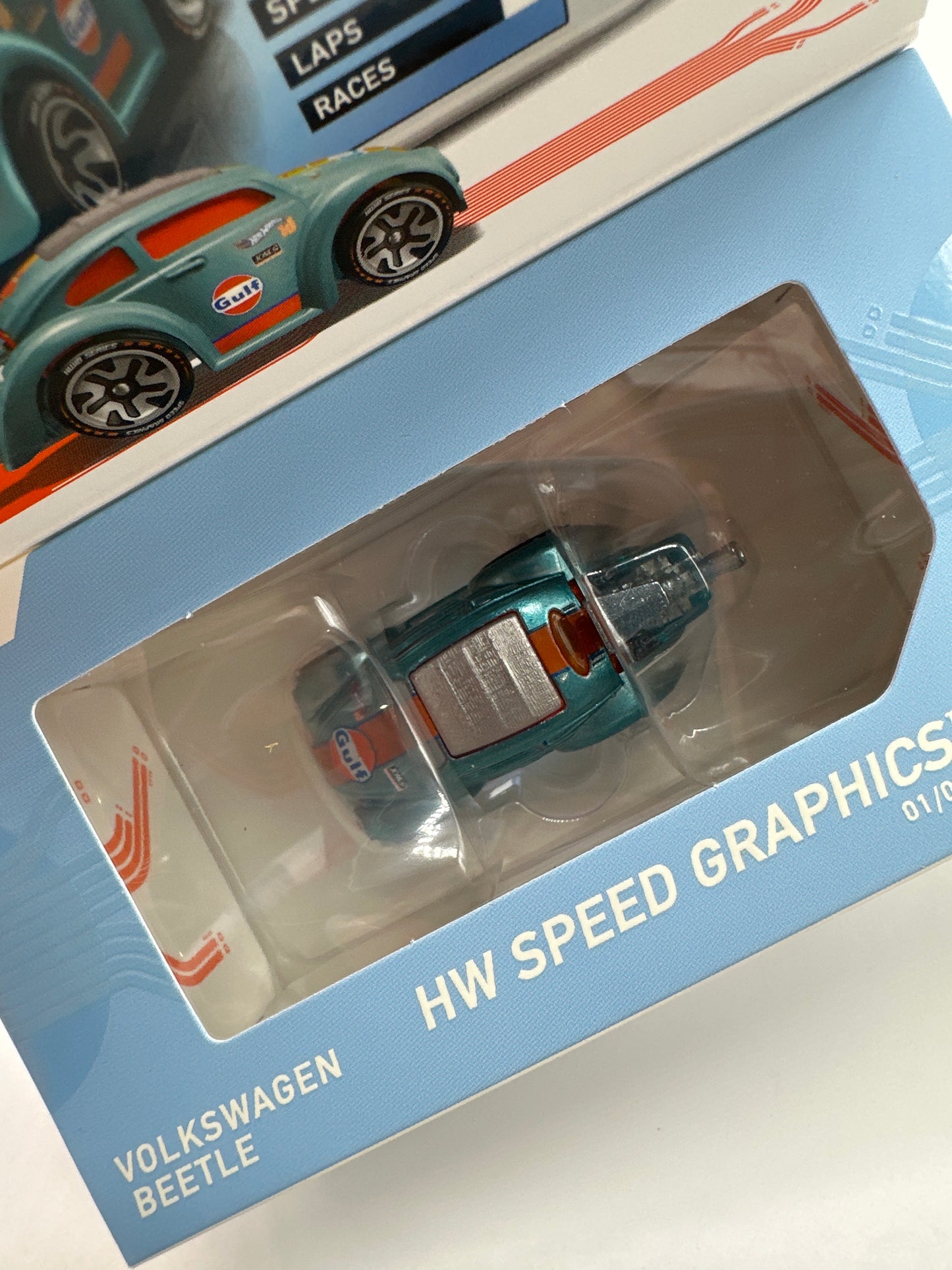 Hot Wheels Boxed Series 2 ID Car - HW Speed Graphics - Gulf Volkswagen Beetle