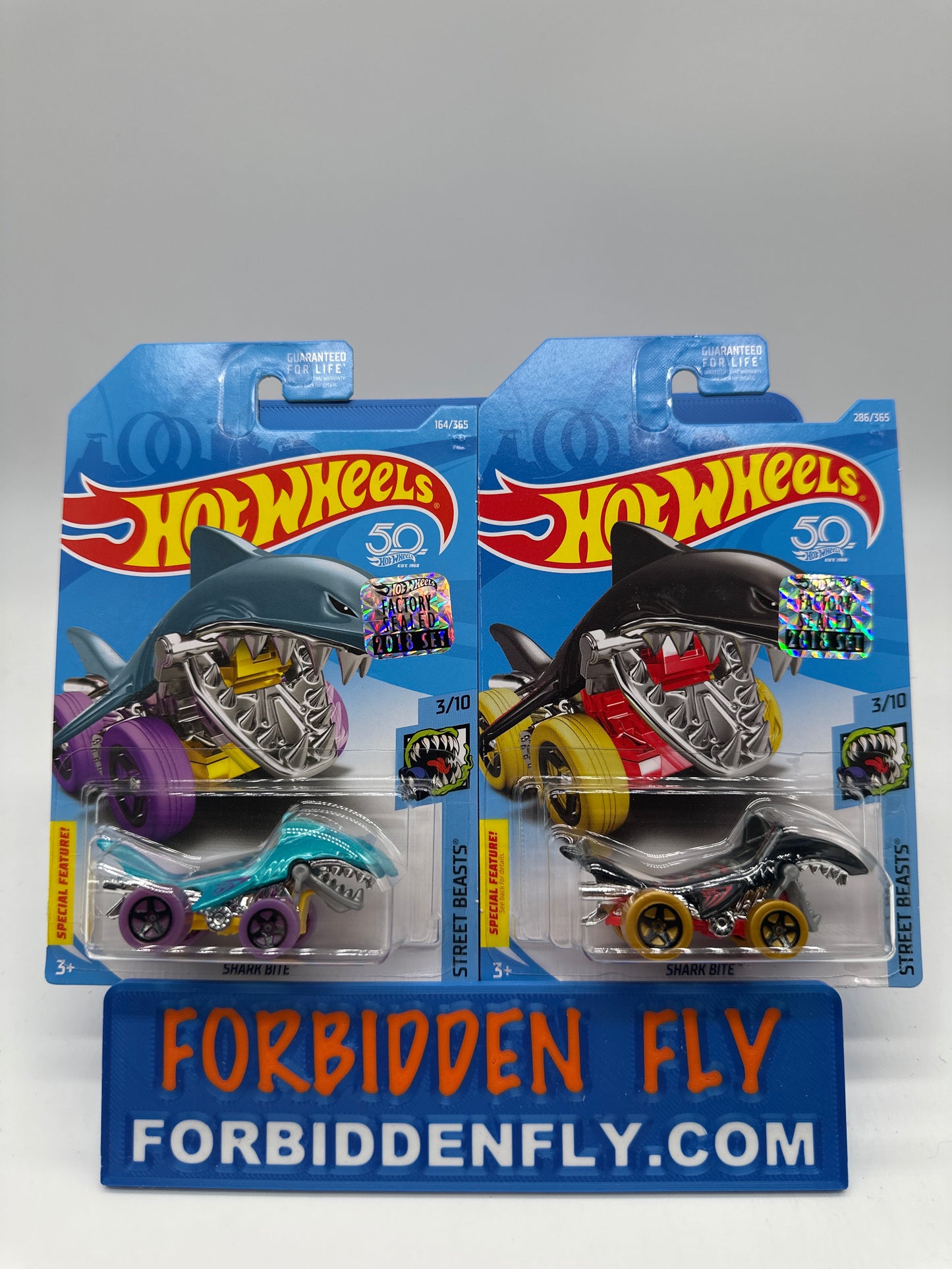 Hot Wheels Mainline - Factory Stickered 2018 - Shark Bite - Lot Of 2