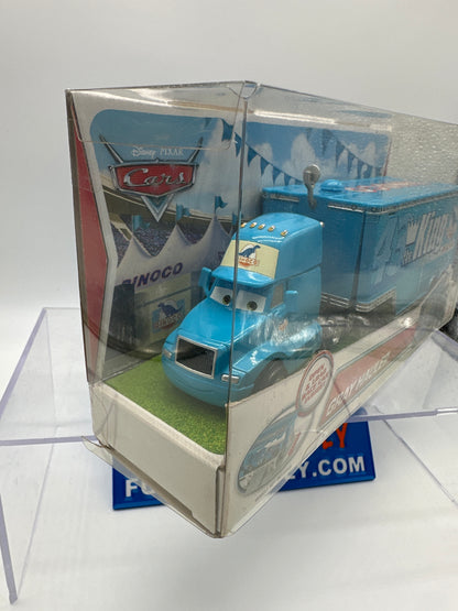 Disney Pixar Cars Movie - Walmart Exclusive - Gray Hauler (Strip Weathers “The King” #43 Hauler) - Open & Load