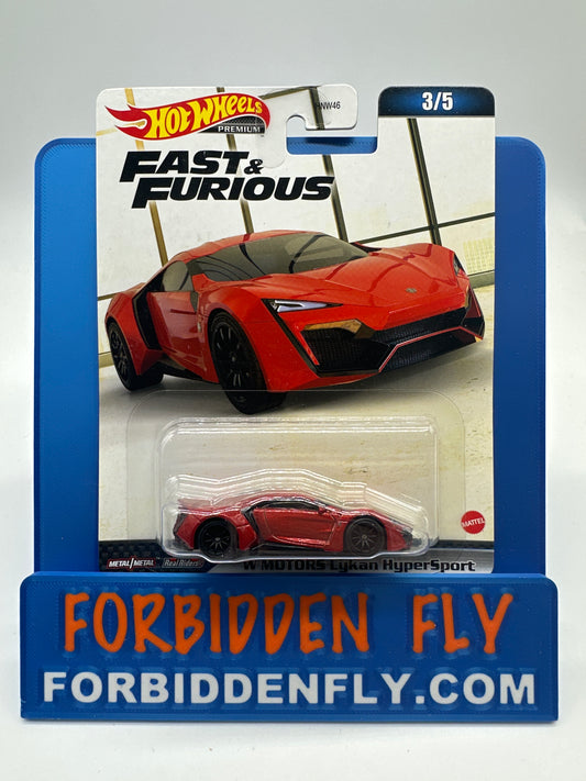 Hot Wheels Premium - Retro Entertainment Fast & Furious 2023 Mix B Single - #3/5 - W Motors Lykan HyperSport
