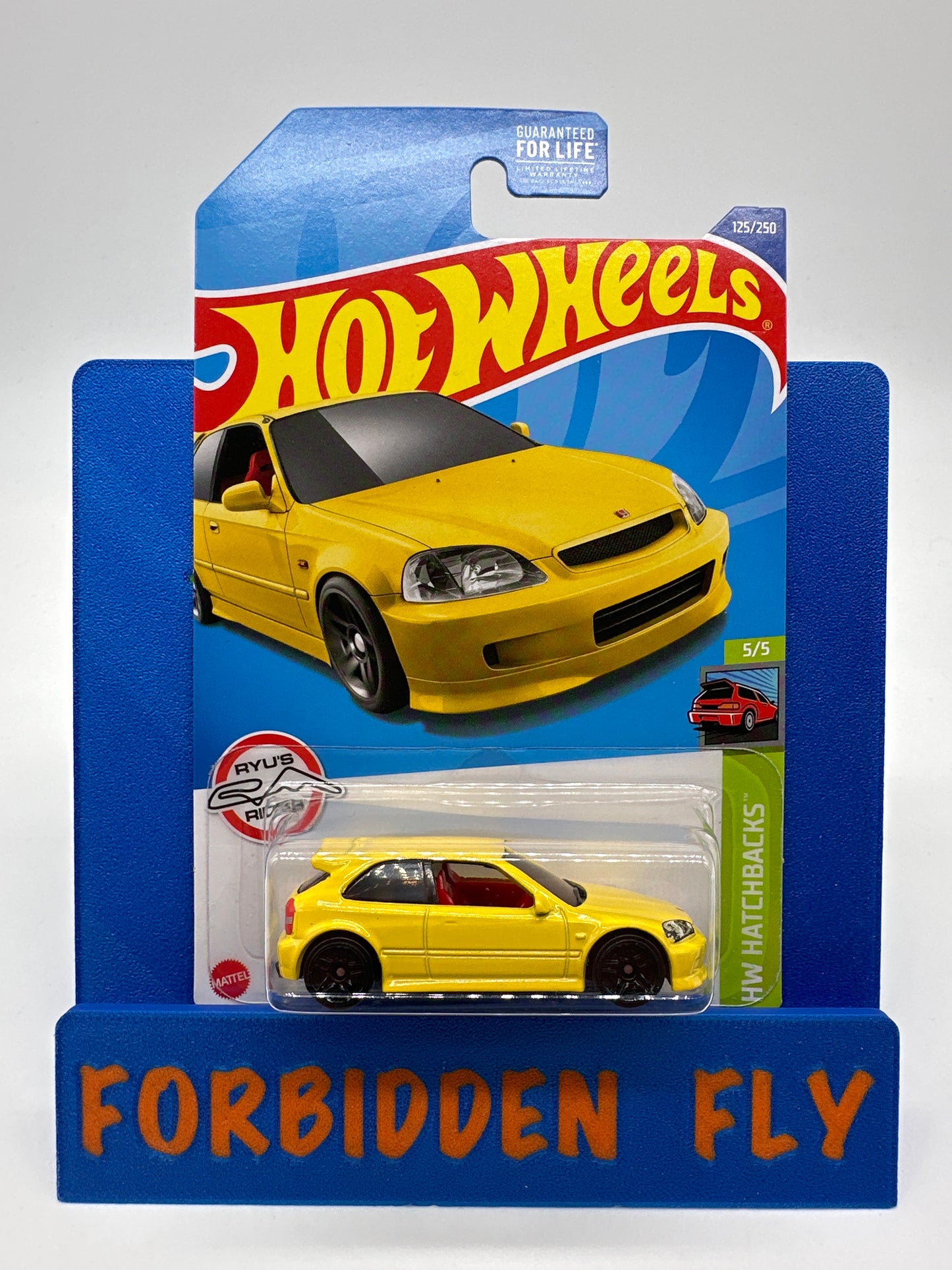 Hot Wheels 2022 F/G Case - ‘99 Honda Civic Type R (EK9) - Yellow