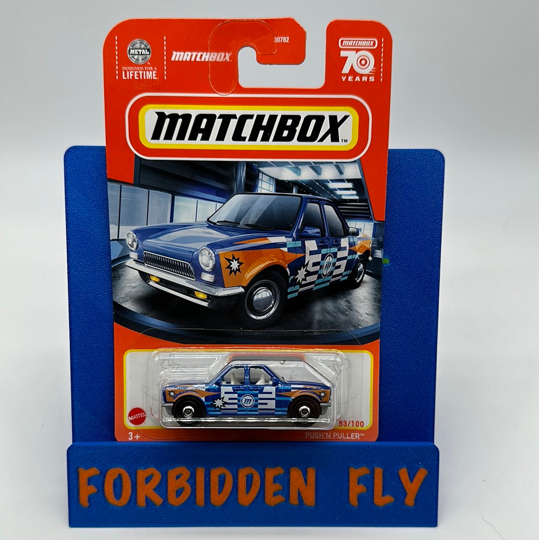 Matchbox - 2023 Mainline - Push ‘N Puller - Blue - # 53/100