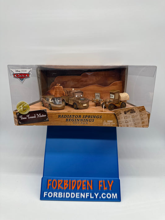 Disney Pixar Cars Movie - Cars Land Exclusive - 1st Anniversary Gift Pack - Radiator Springs Beginnings Gift Pack - Time Travel Mater - Lightning McQueen, Mater And Stanley