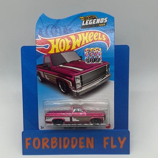 Hot Wheels 2021 Legends Tour Exclusive Factory Stickered - Pink ‘83 Chevy Silverado