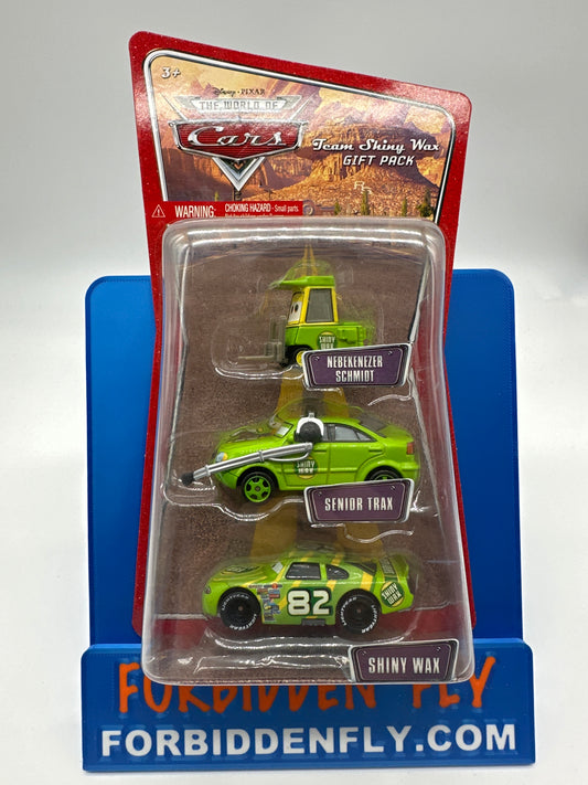 Disney Pixar Cars Movie - World of Cars Series - Team Shiny Wax Gift Pack 3 Pack