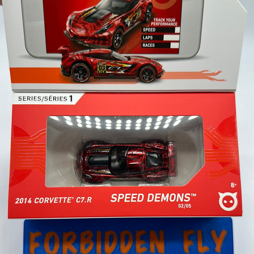 Hot Wheels Boxed Series 1 ID Car - Speed Demons - 2014 Corvette C7.R - Red