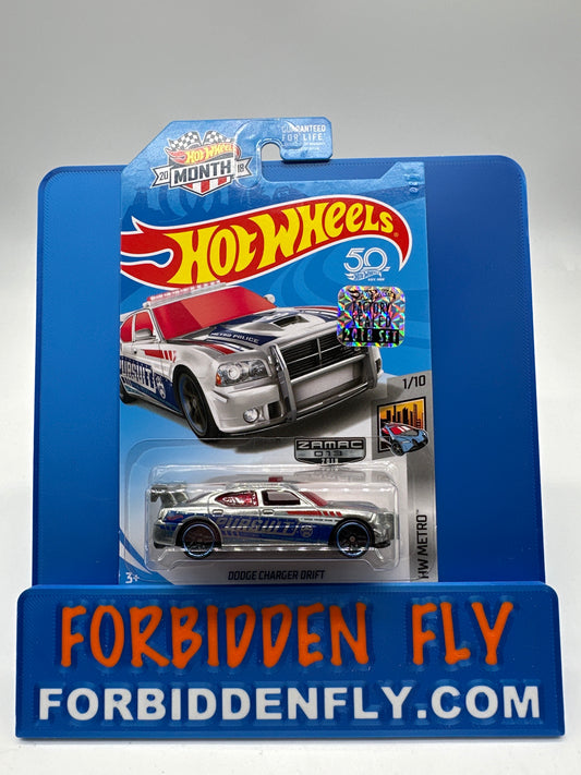 Hot Wheels Mainline - Factory Stickered 2018 - Exclusive Zamac Edition #13/18 - Dodge Charger Drift