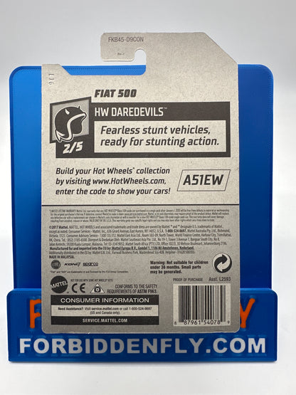 Hot Wheels Super Treasure Hunt - Factory Sticker 2018 N Case - Fiat 500