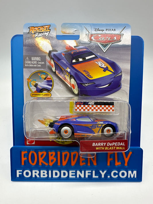 Disney Pixar Cars Movie - Rocket Racing Series - Barry DePedal with Blast Wall