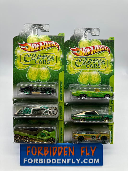 Hot Wheels - 2012 St. Patrick’s Day Clover Cars Series - Complete Set of 6