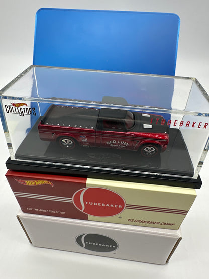 Hot Wheels RLC Red Line Club - Red & Black ‘63 Studebaker Champ