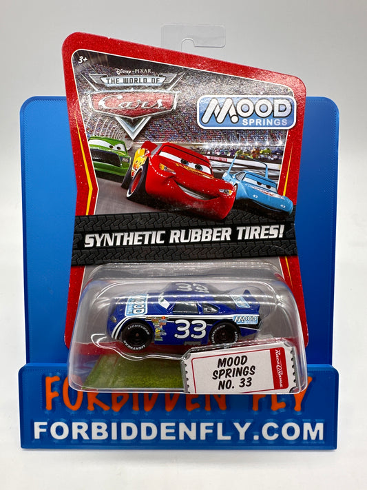 Disney Pixar Cars Movie - Piston Cup Racer w/ Synthetic Rubber Tires #33 Mood Springs