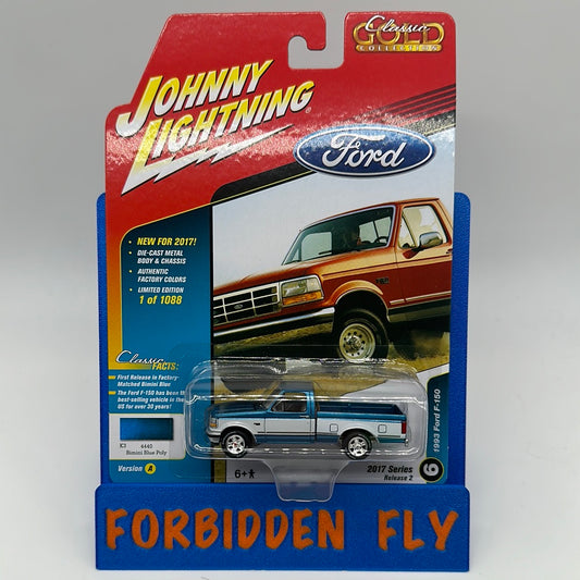 Johnny Lightning - 2017 Series Classic Gold Collection - Release 2 Version A - Blue 1993 Ford F-150 Truck