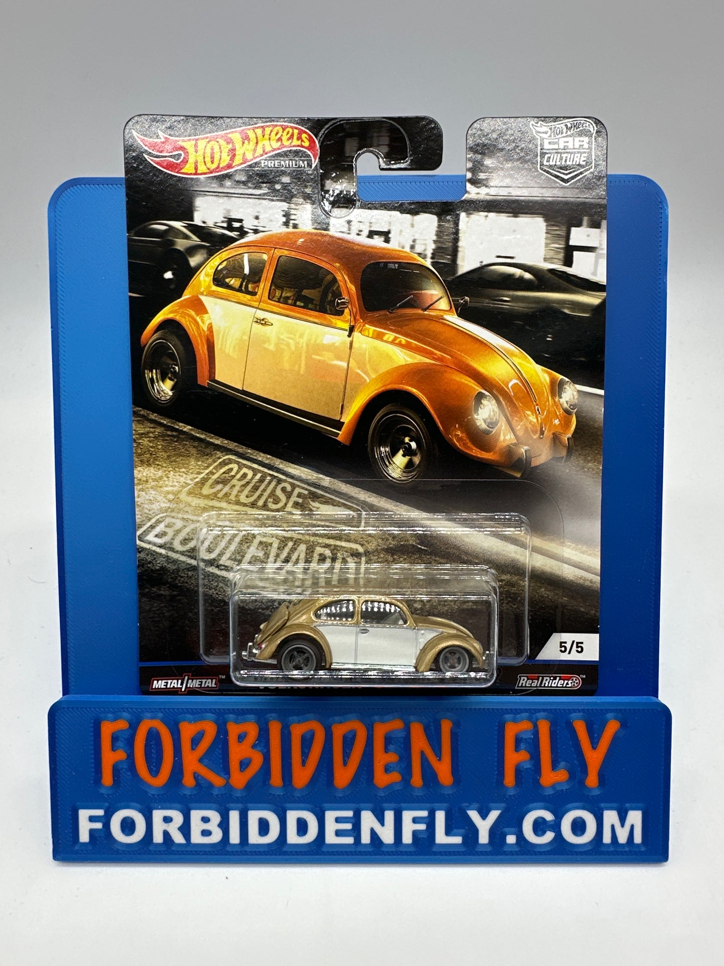 Hot Wheels Car Culture Premium - Cruise Boulevard Series Single - #5/5 - Volkswagen “Classic Bug” Beetle