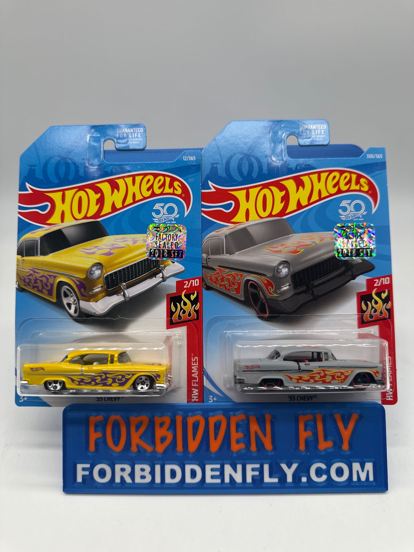 Hot Wheels Mainline - Factory Stickered 2018 - ‘55 Chevy - Lot Of 2