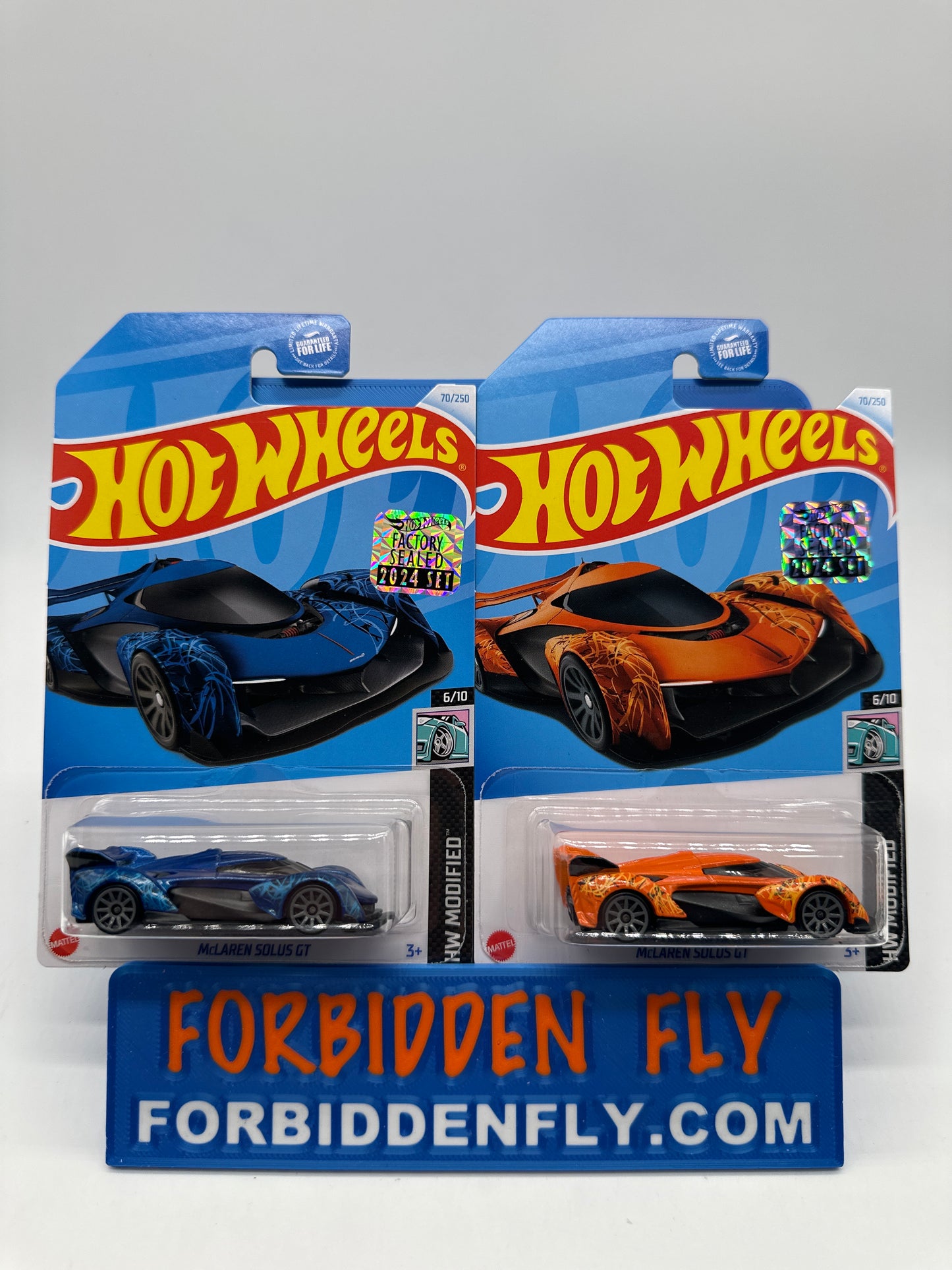 Hot Wheels Mainline - Factory Stickered 2024 - McLaren Solus GT - Lot Of 2