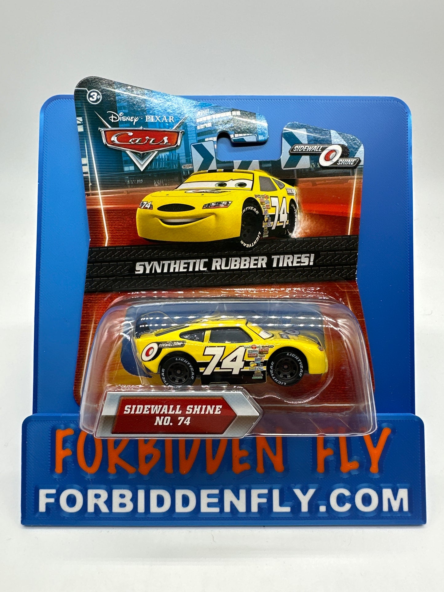 Disney Pixar Cars Movie - Piston Cup Racer w/ Synthetic Rubber Tires #74 Sidewall Shine