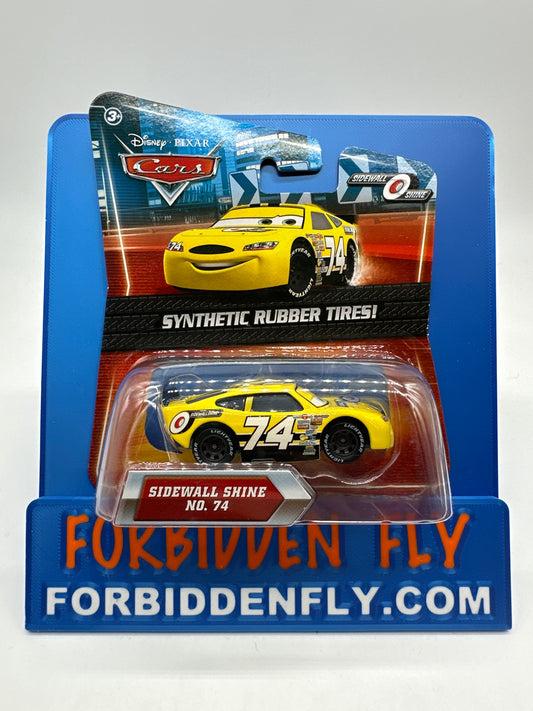 Disney Pixar Cars Movie - Piston Cup Racer w/ Synthetic Rubber Tires #74 Sidewall Shine