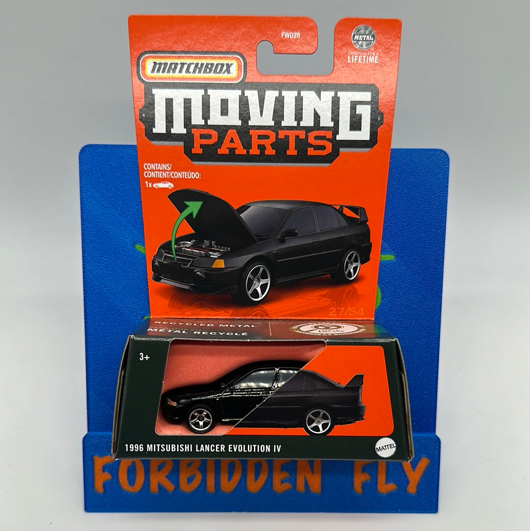 Matchbox Moving Parts Series - Black 1996 Mitsubishi Lancer Evolution IV