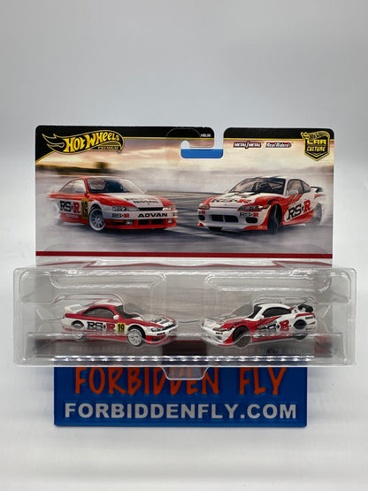 Hot Wheels Car Culture - Target Exclusive Premium 2 Pack - Nissan 240SX (S14) & Nissan Silvia (S15)