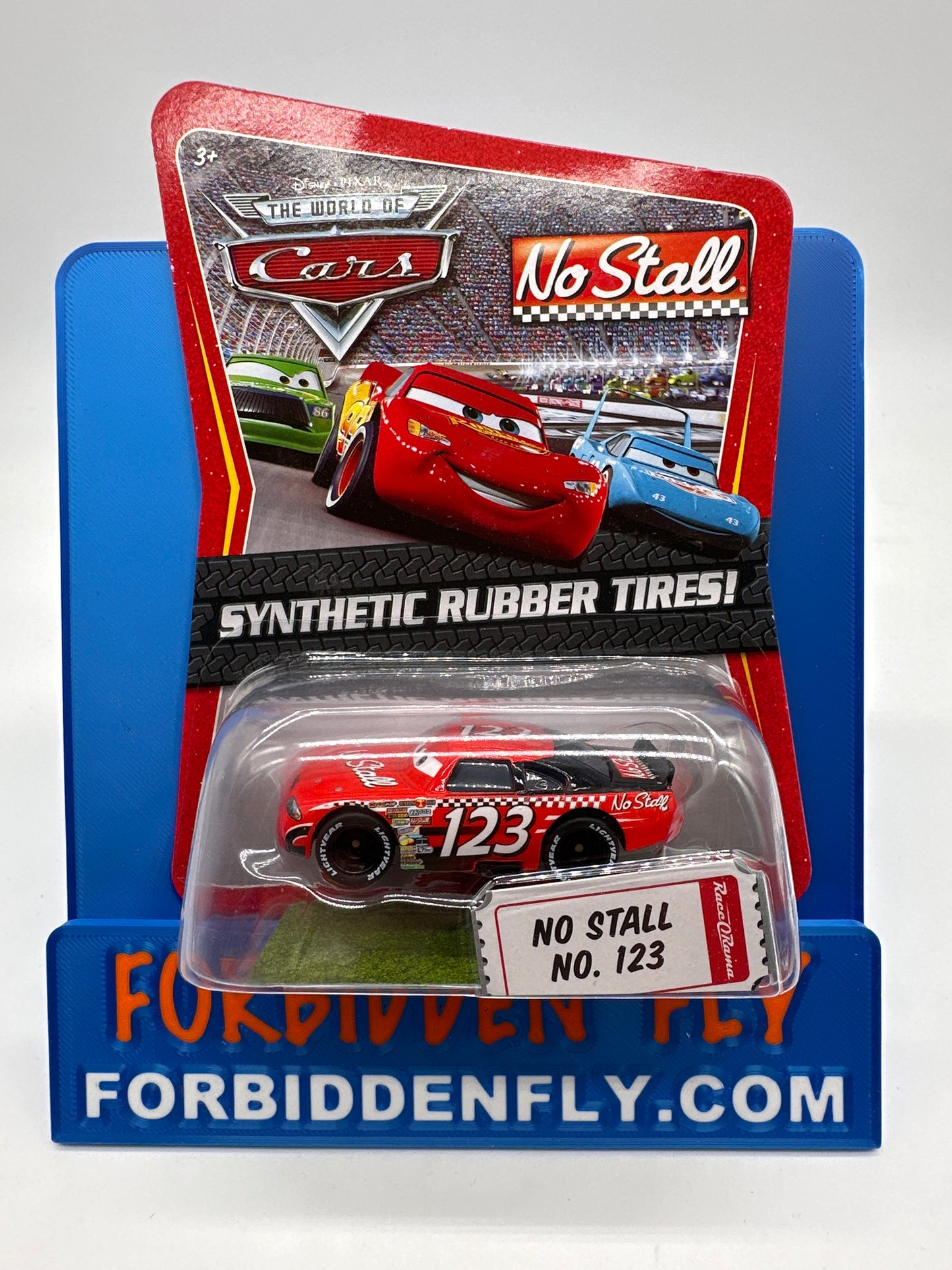 Disney Pixar Cars Movie - Piston Cup Racer w/ Synthetic Rubber Tires #123 No Stall