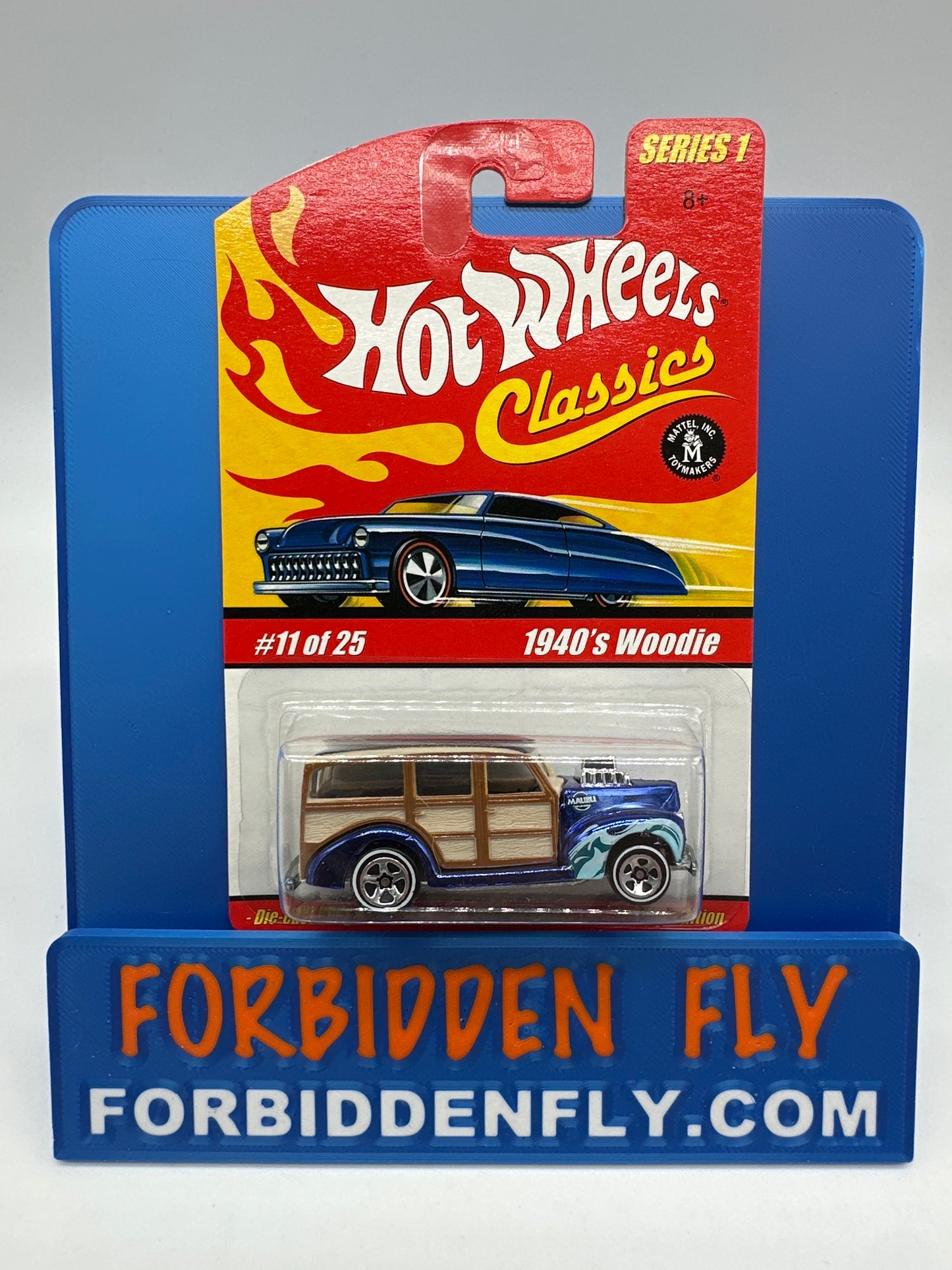 Hot Wheels Classics - Series 1 #11 of 25 - Blue 1940’s Woodie