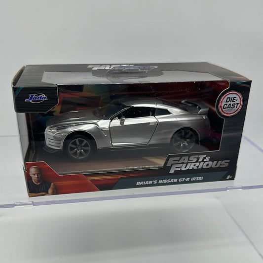 Jada 1:32 Scale - Fast & Furious - Brian’s Silver Nissan GT-R (R35)