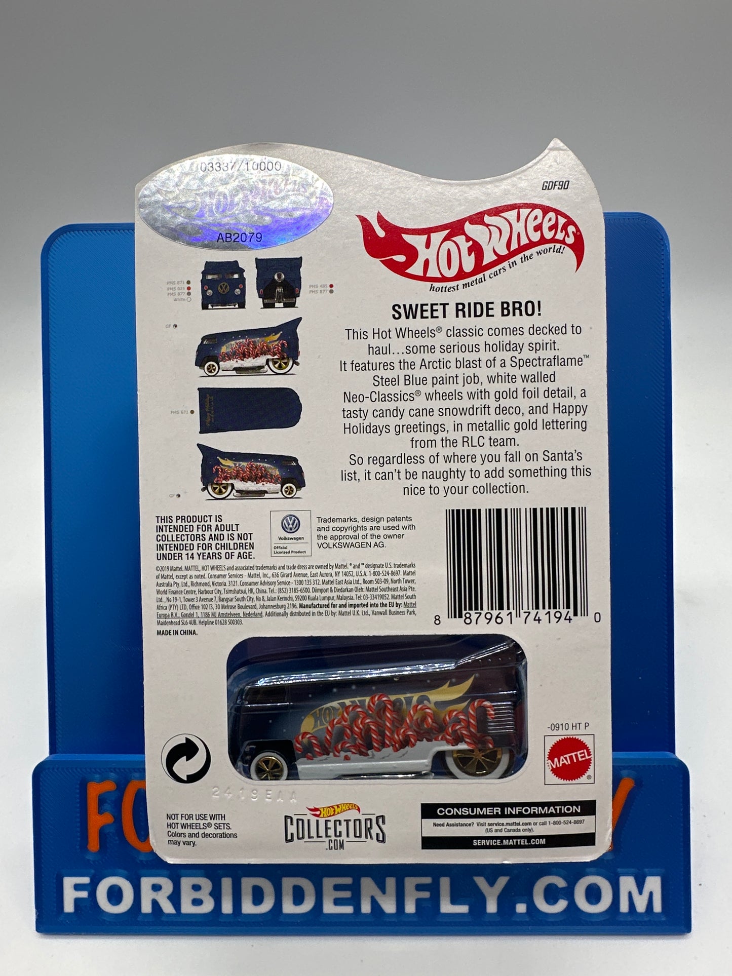 Hot Wheels 2019 RLC Red Line Club - Holiday Club Car VW Drag Bus