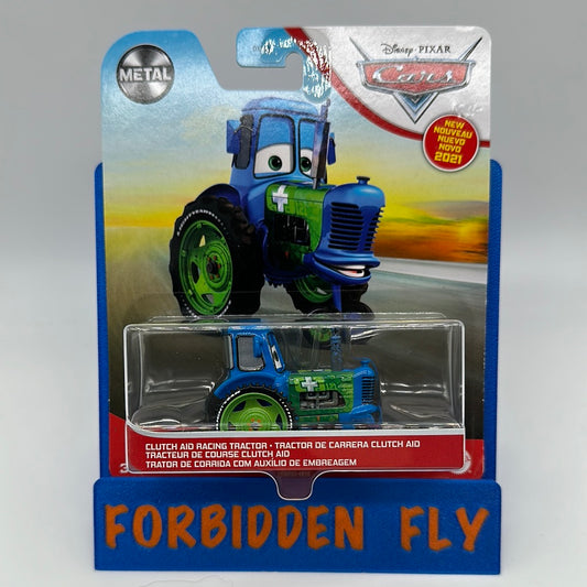 Disney Pixar Cars Movie - Metal Logo Card Release - Clutch Aid Racing Tractor