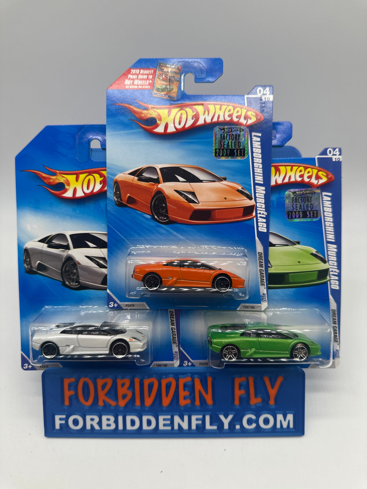 Hot Wheels Mainline - 2009 Factory Stickered - Dream Garage Series - Lamborghini Murcielago - Lot Of 3