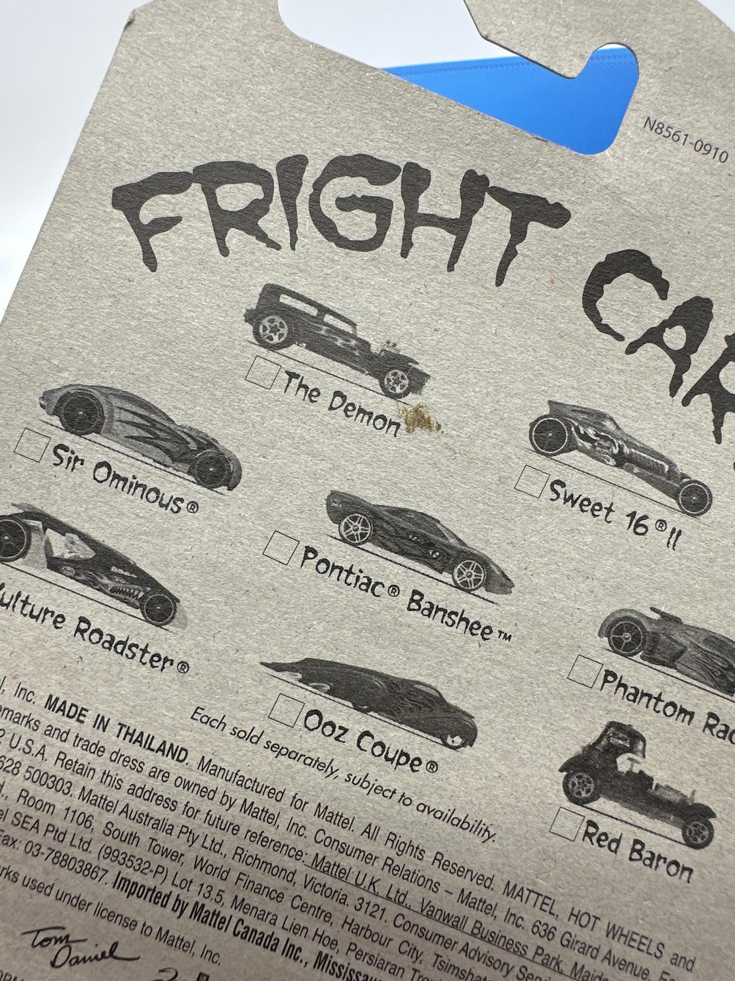 Hot Wheels - 2009 Halloween Fright Car Series - Complete Set of 8