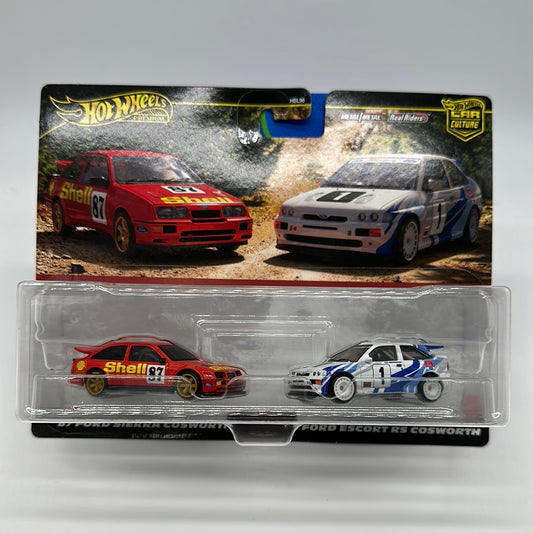 Hot Wheels Car Culture - Target Exclusive Premium 2 Pack - ‘87 Ford Sierra Cosworth & ‘93 Ford Escort RS Cosworth