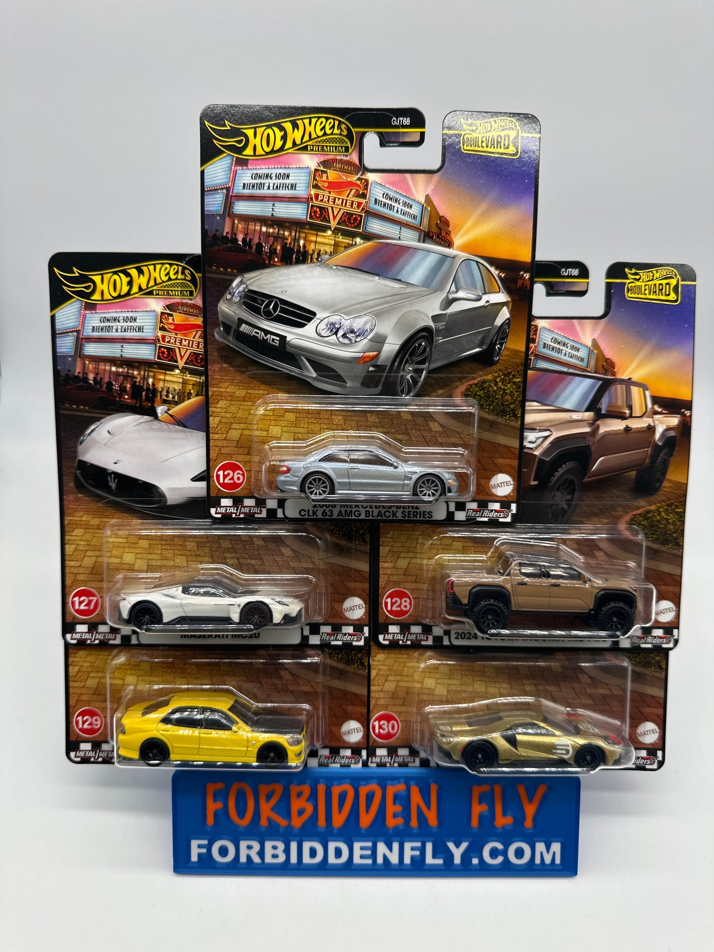 Hot Wheels Premium - Wal Mart Boulevard Series (#126-130) Set of 5