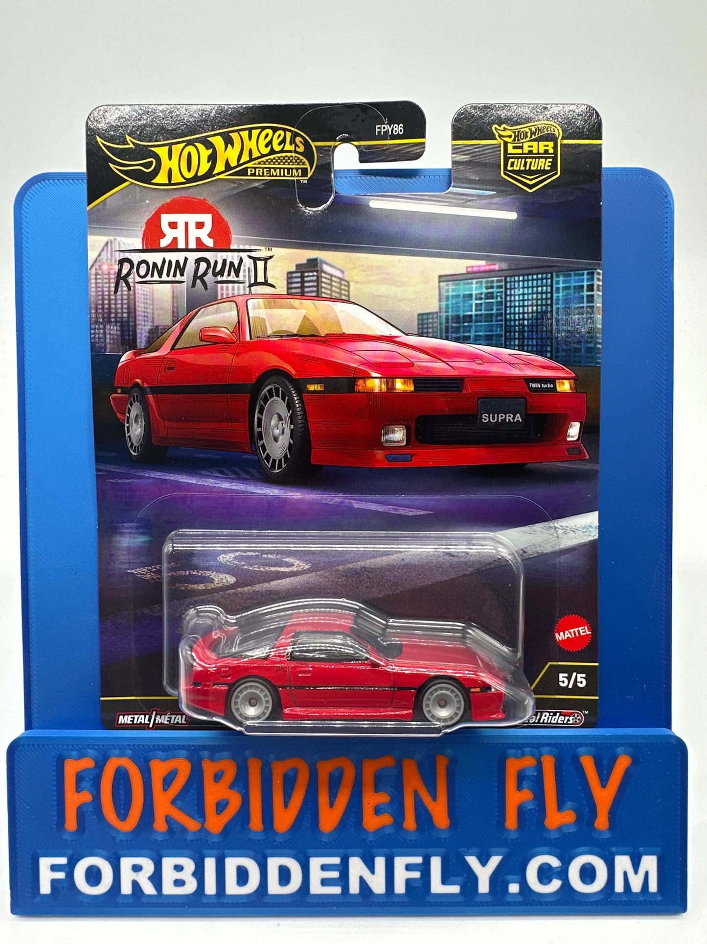 Hot Wheels Car Culture Premium - 2025 Ronin Run II Series - #5/5 - ‘89 Toyota Supra - Single Car