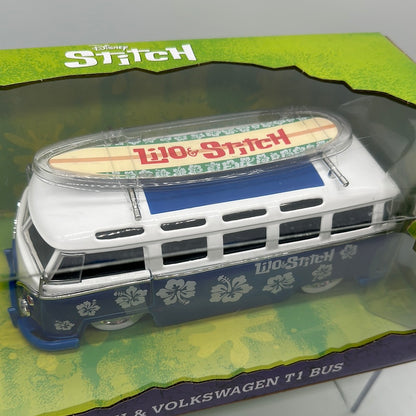 Jada 1:24 Scale - Disney Lilo & Stitch - Volkswagen T1 Bus & Stitch Figure