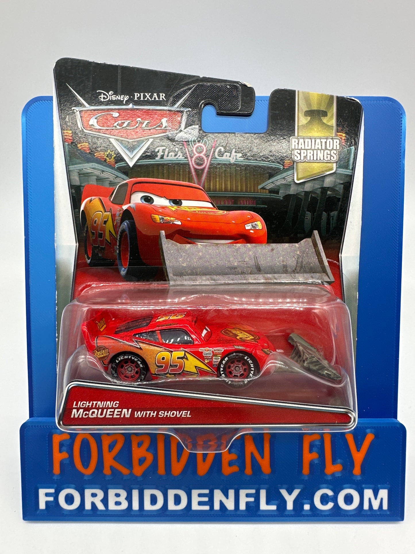 Disney Pixar Cars Movie - Radiator Springs Series - Lightning McQueen with Shovel