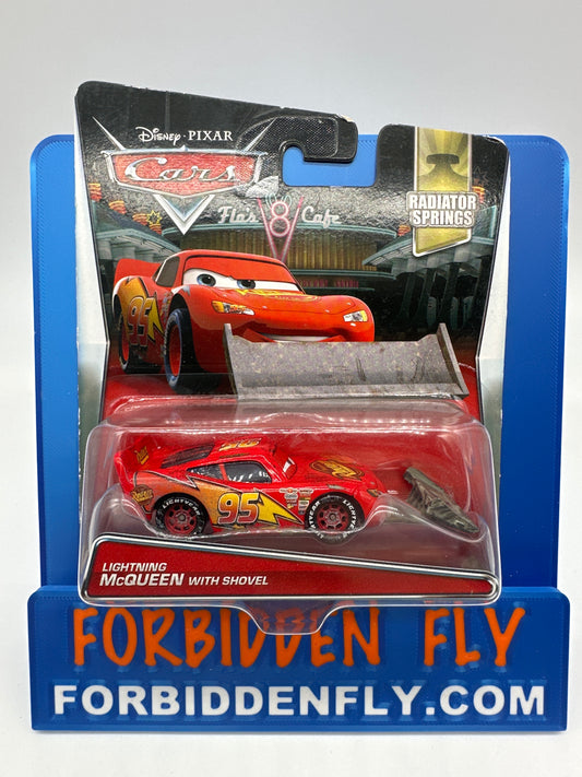 Disney Pixar Cars Movie - Radiator Springs Series - Lightning McQueen with Shovel