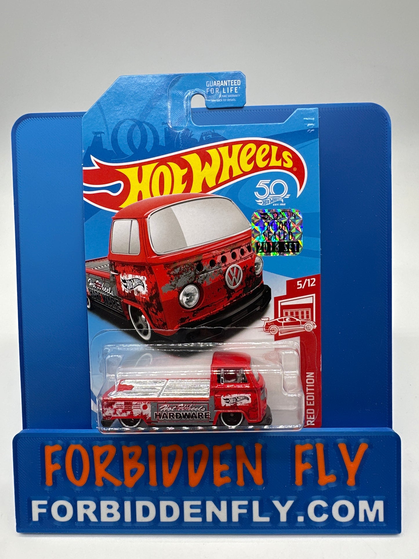 Hot Wheels 2018 Factory Stickered Target Exclusive Red Edition #5/12 - Volkswagen T2 Pickup