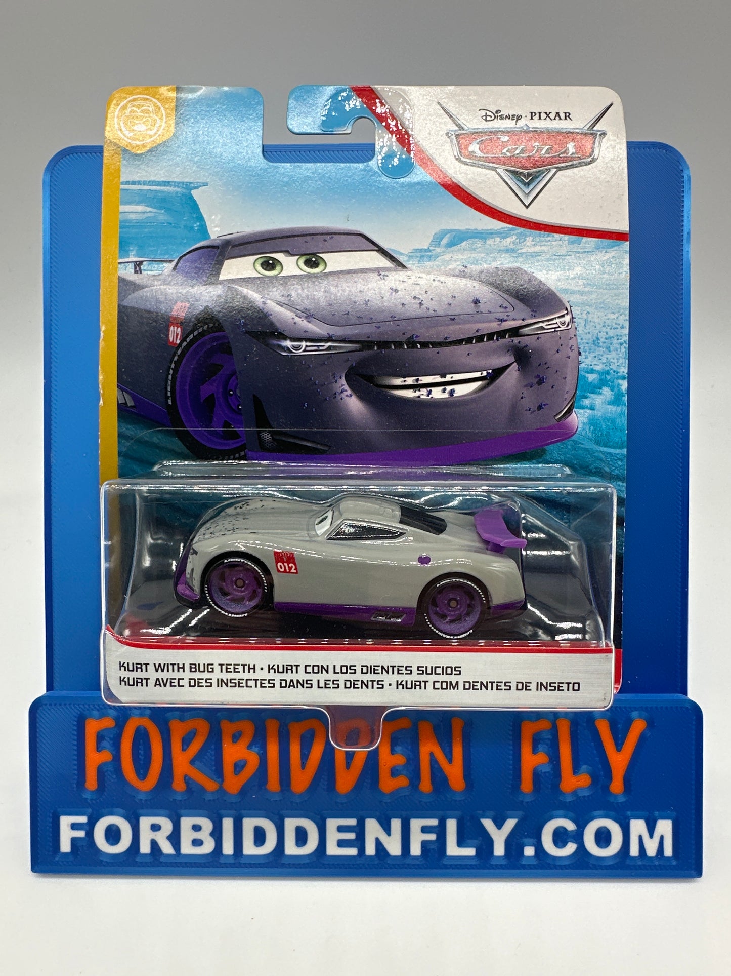 Disney Pixar Cars Movie - Funny Flashbacks Series - Next Gen Racer Kurt with Bug Teeth