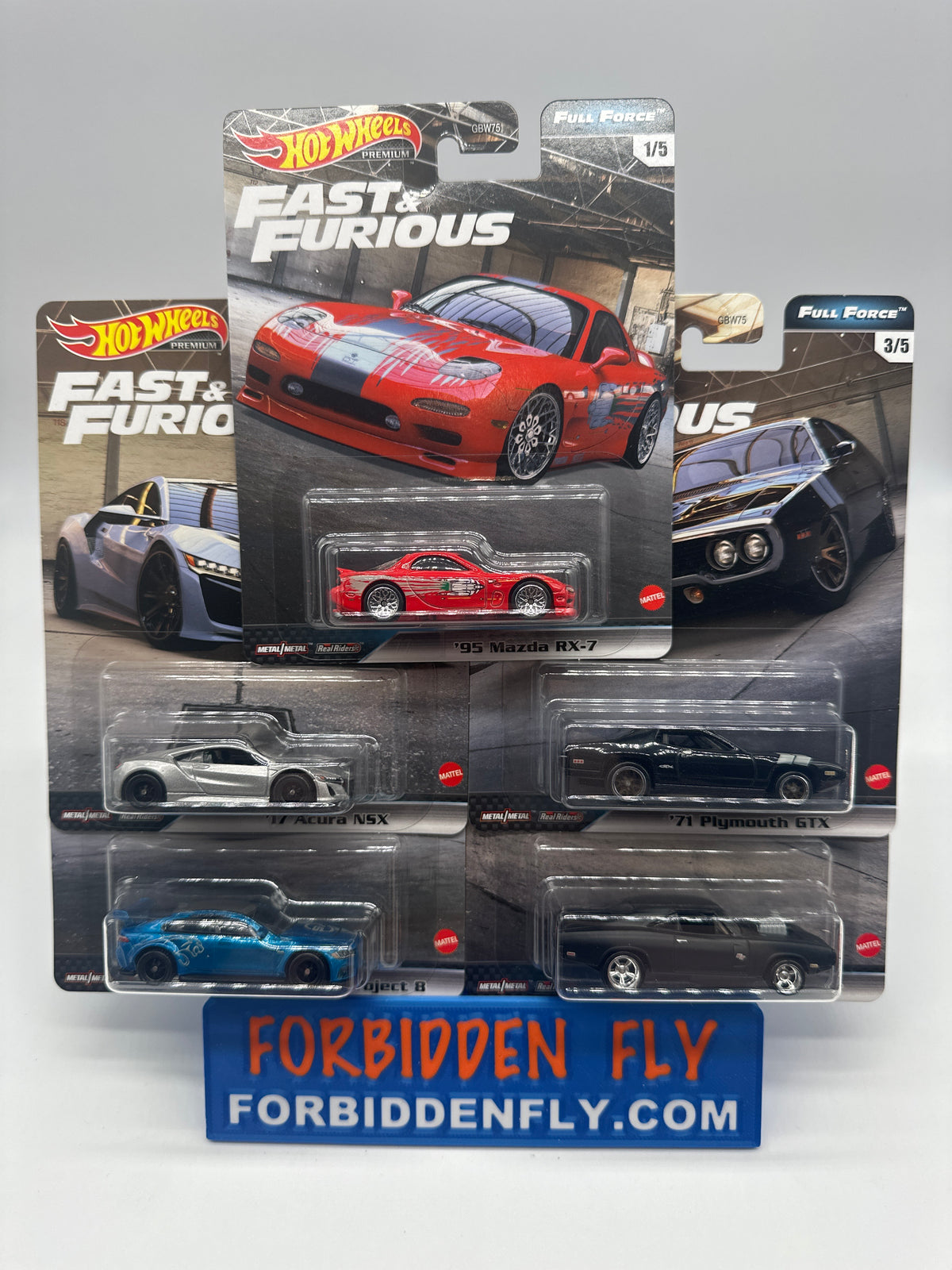 Hot Wheels Premium - Fast & Furious - Full Force Series Set of 5