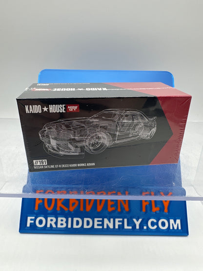 Kaido House (x MiniGT) - Regular #191 - Nissan Skyline GT-R (R33) Kaido Works Advan