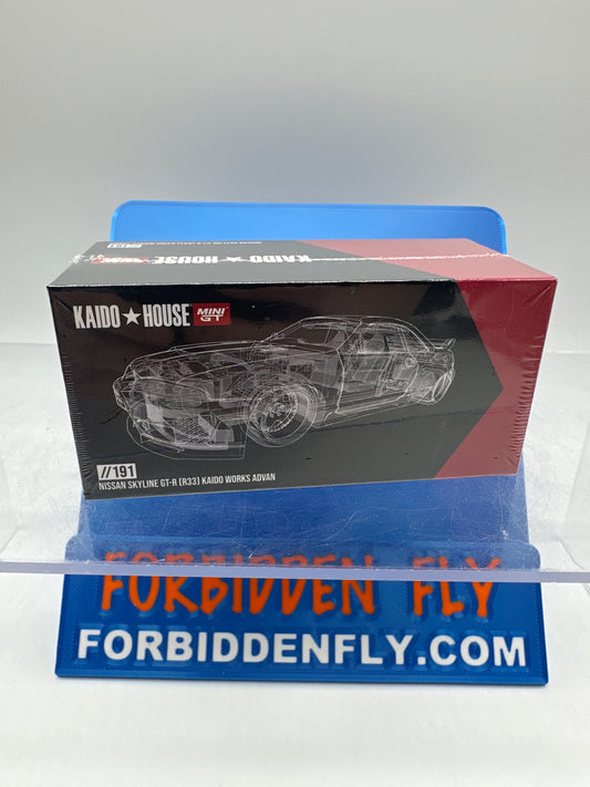 Kaido House (x MiniGT) - Regular #191 - Nissan Skyline GT-R (R33) Kaido Works Advan