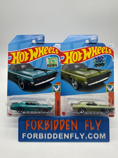 Hot Wheels Mainline - Factory Stickered 2024 - ‘69 Mercury Cougar Eliminator - Lot Of 2