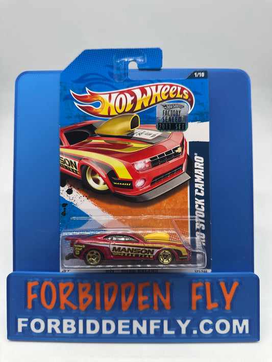 Hot Wheels 2011 Factory Sticker - ‘70 Pro Stock Camaro - Red