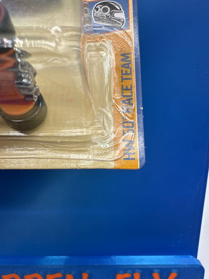 Hot Wheels 2018 Super Treasure Hunt - Race Team 50th Anniversary Bone Shaker - International Card